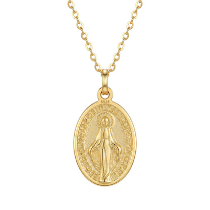 Miraculous Medal Necklace OPHRASTUDIO