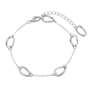 Wave Orbit Sterling Silver Bracelet OPHRASTUDIO