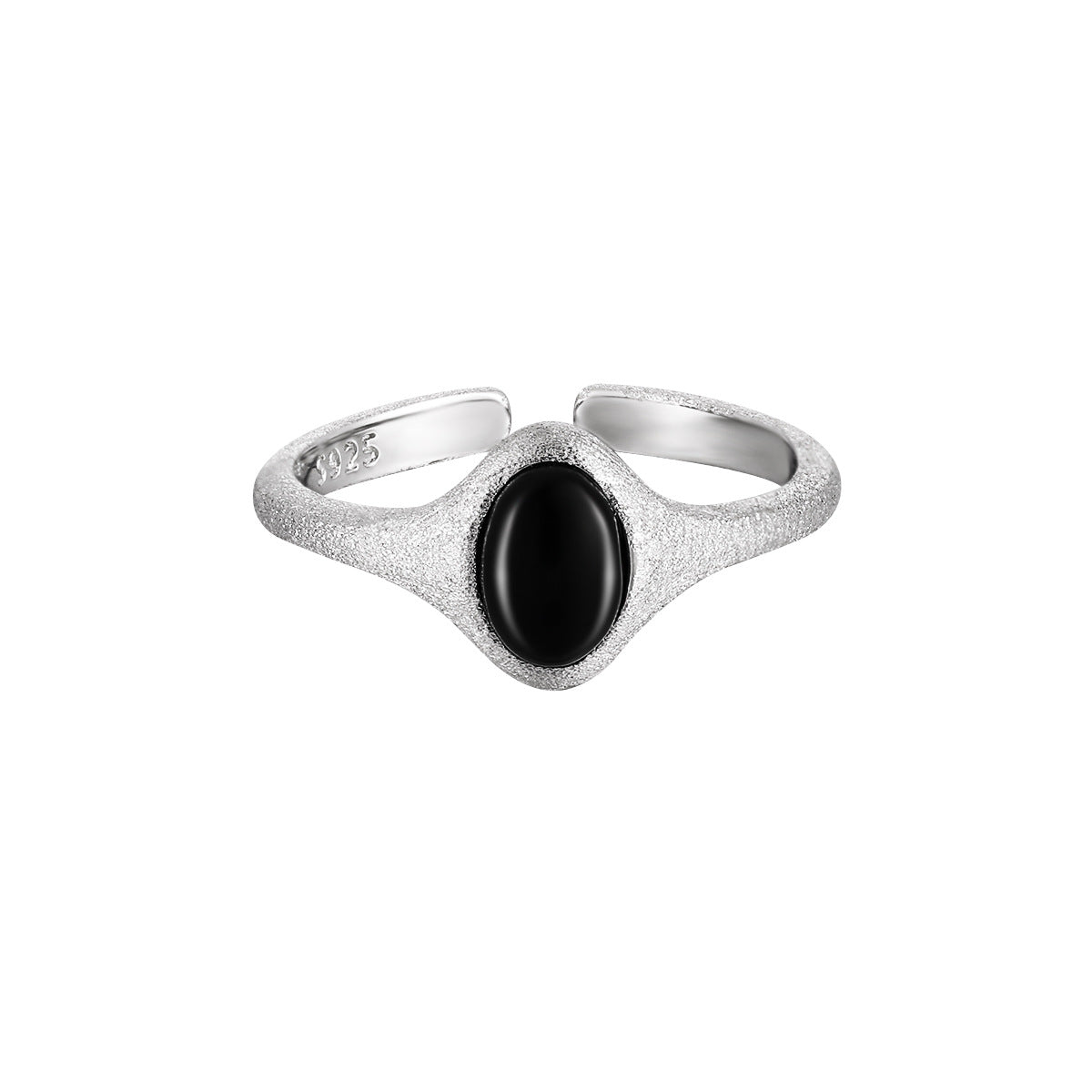 Matte Black Onyx Stacking Ring OPHRASTUDIO