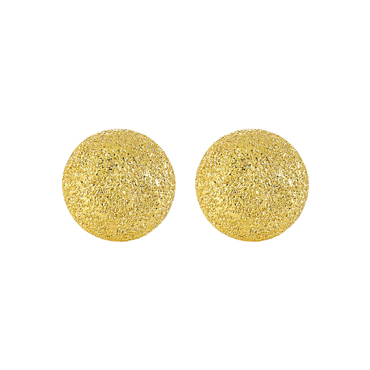 Lumi Shimmer Matte Sphere Silver Stud Earrings OPHRASTUDIO