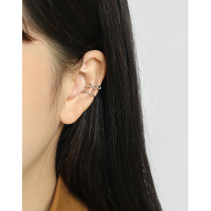Openwork Chain Ear Cuff Earring OPHRASTUDIO