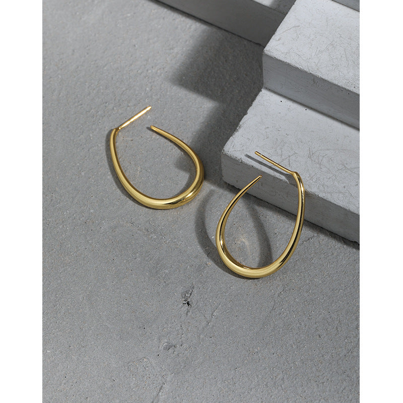 U-Form Polished Hoop Earrings OPHRASTUDIO