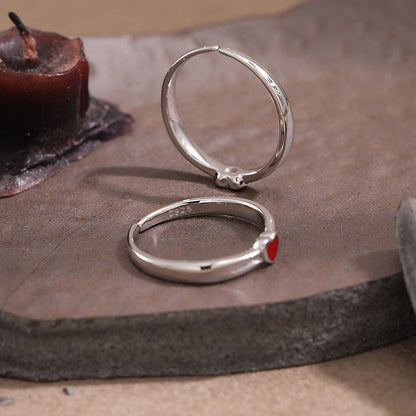 Heart Enamel Stacking Ring OPHRASTUDIO