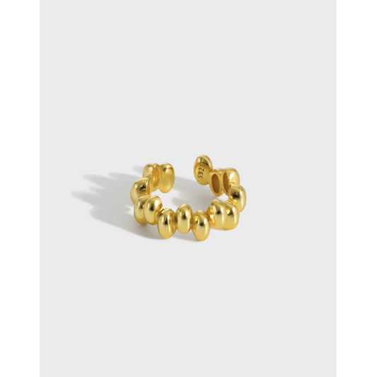 Beaded Sterling Silver Ear Cuff Earring OPHRASTUDIO