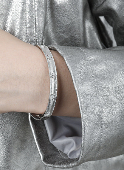 Starfall Pavé Open Cuff Bracelet OPHRASTUDIO