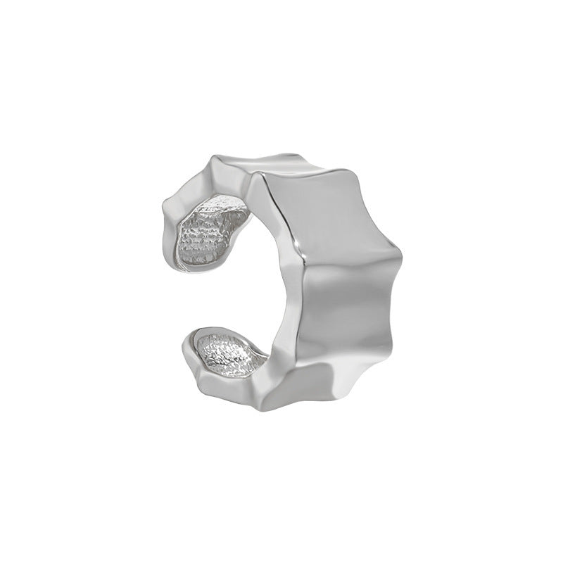 Irregular Polished Ear Cuff Earring OPHRASTUDIO