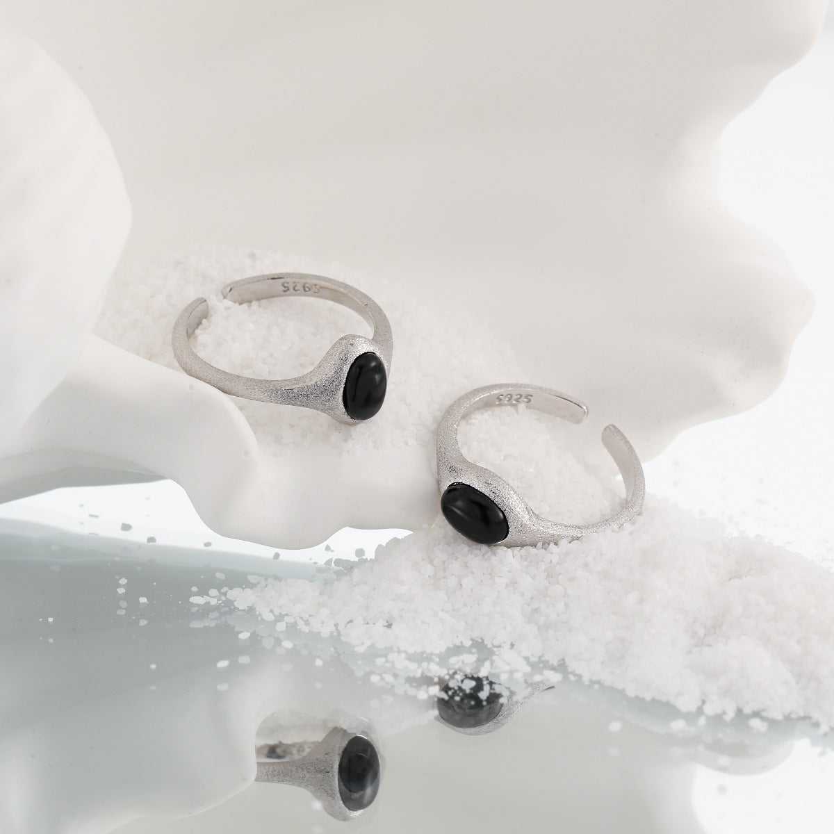 Matte Black Onyx Stacking Ring OPHRASTUDIO