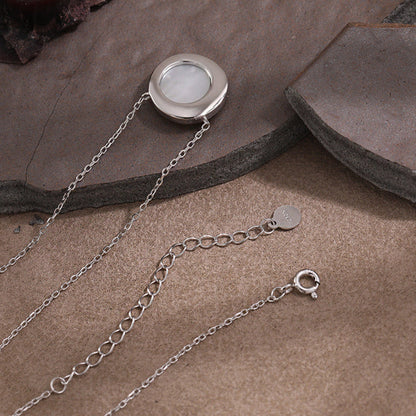 Luminous Mother of Pearl Pendant Necklace OPHRASTUDIO