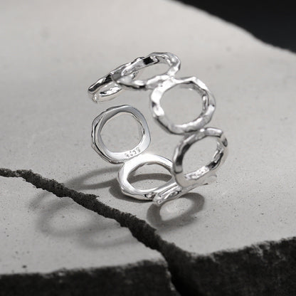 Aurelia Hollow Orbit Silver Ring OPHRASTUDIO