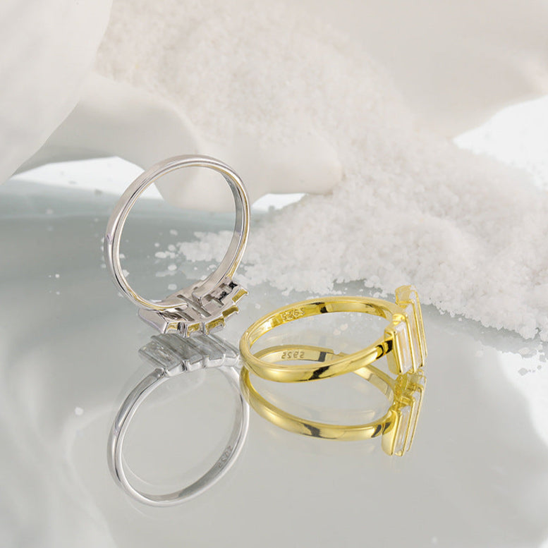 Baguette Glow Statement Ring OPHRASTUDIO