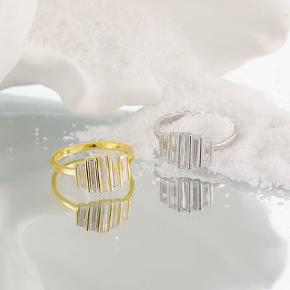 Baguette Glow Statement Ring OPHRASTUDIO