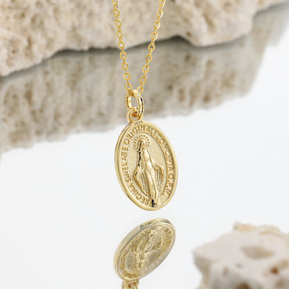 Miraculous Medal Necklace OPHRASTUDIO