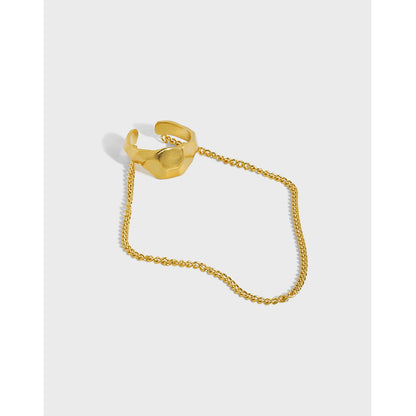 Tassel Chain Ear Cuff Earring OPHRASTUDIO