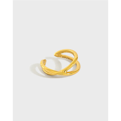 X-Cross Interwoven Ear Cuff Earring