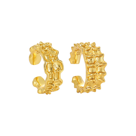 Forest Ridge Texture Ear Cuff Earring OPHRASTUDIO