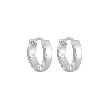 Matte Texture Hoop Earrings OPHRASTUDIO