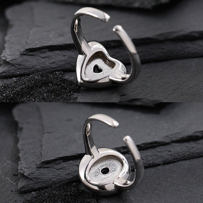 Matte Brushed Black Onyx Statement Ring OPHRASTUDIO