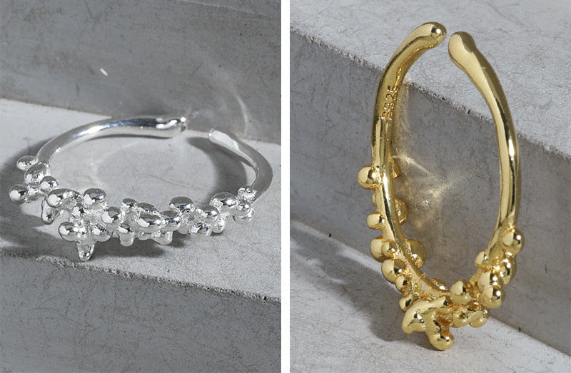 Molten Pebble Stacking Ring OPHRASTUDIO