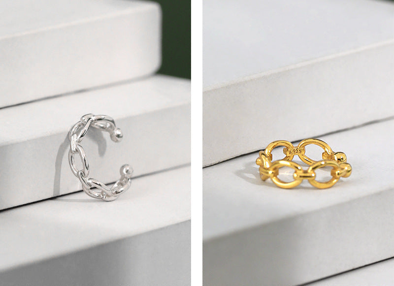 Openwork Chain Ear Cuff Earring OPHRASTUDIO