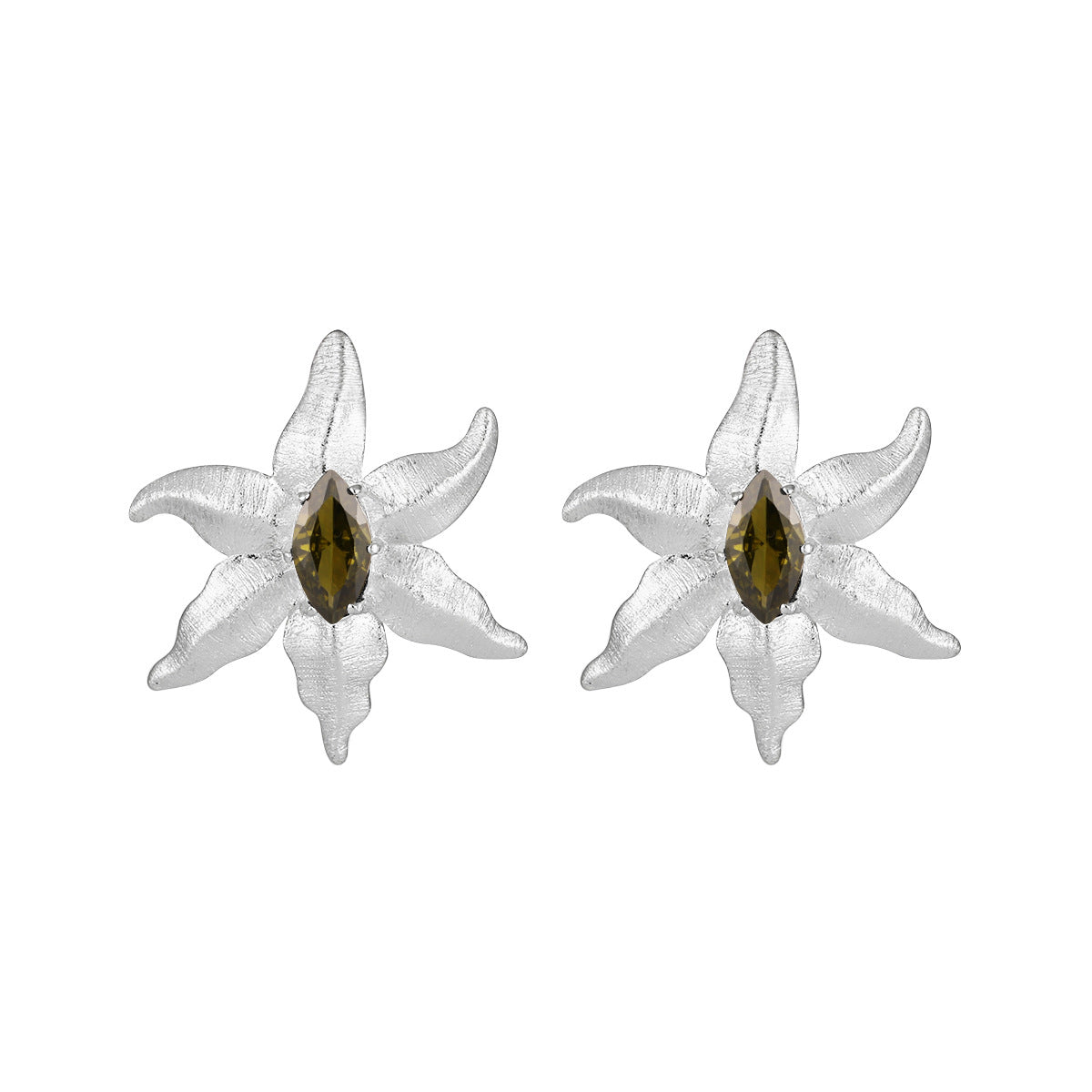 Olivine Starfish Stud Earrings OPHRASTUDIO