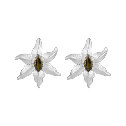 Olivine Starfish Stud Earrings OPHRASTUDIO