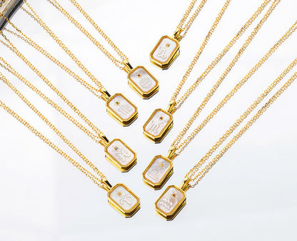 Celestial Zodiac Sterling Silver Pendant Necklace OPHRASTUDIO