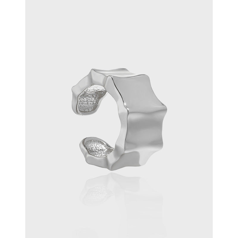 Irregular Polished Ear Cuff Earring OPHRASTUDIO