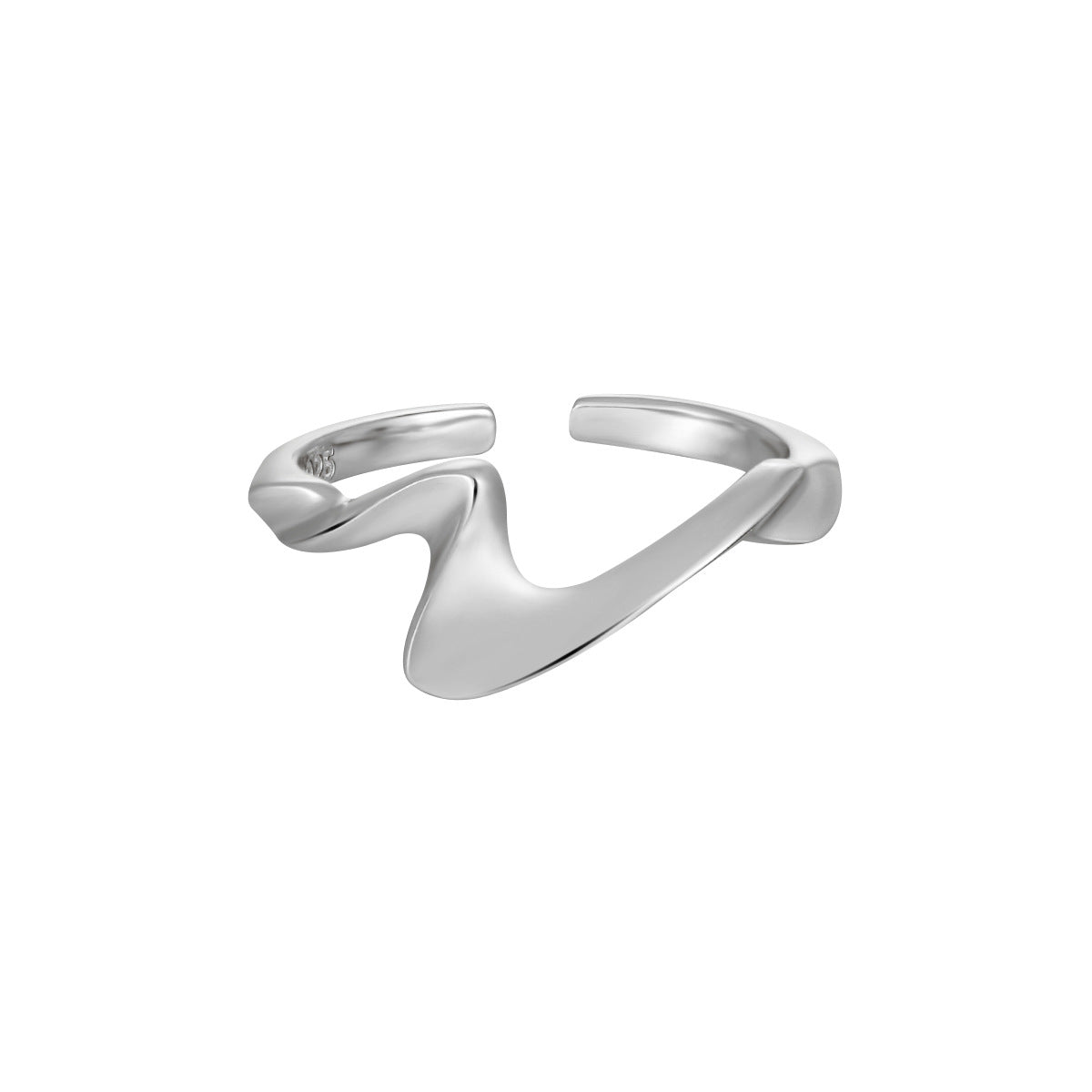 Polished Wave Statement Ring OPHRASTUDIO