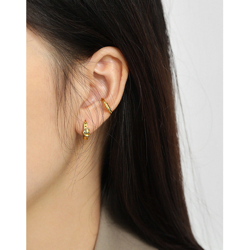Minimal Knot Ear Cuff Earring OPHRASTUDIO