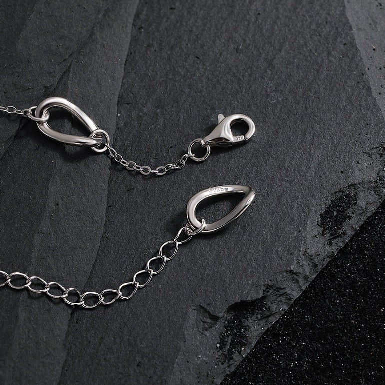 Wave Orbit Sterling Silver Bracelet OPHRASTUDIO