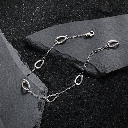 Wave Orbit Sterling Silver Bracelet OPHRASTUDIO