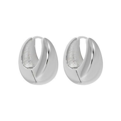 Sculpted Curve Hoop Earrings OPHRASTUDIO