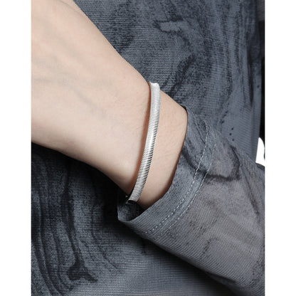 Vintage Ribbed Open Cuff Bracelet OPHRASTUDIO