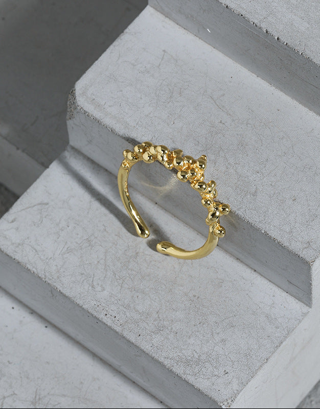 Molten Pebble Stacking Ring OPHRASTUDIO