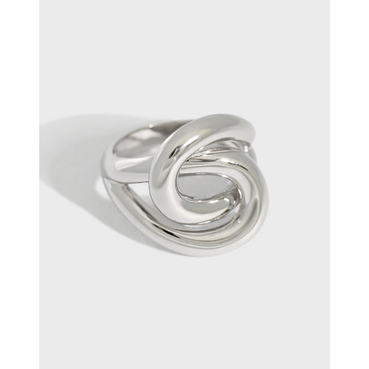 INTERWOVEN ELEGANCE SILVER RING OPHRASTUDIO