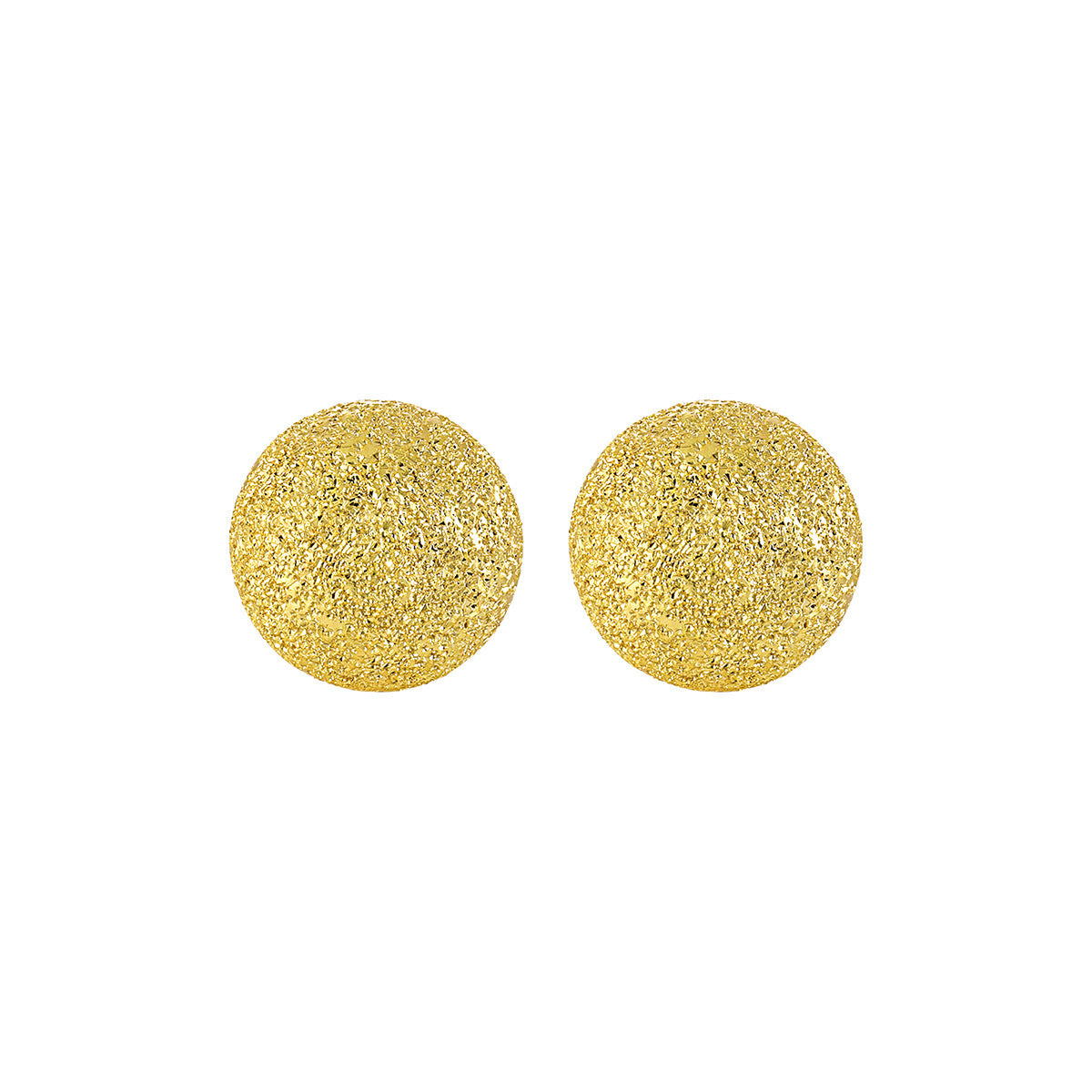 Lumi Shimmer Matte Sphere Silver Stud Earrings OPHRASTUDIO