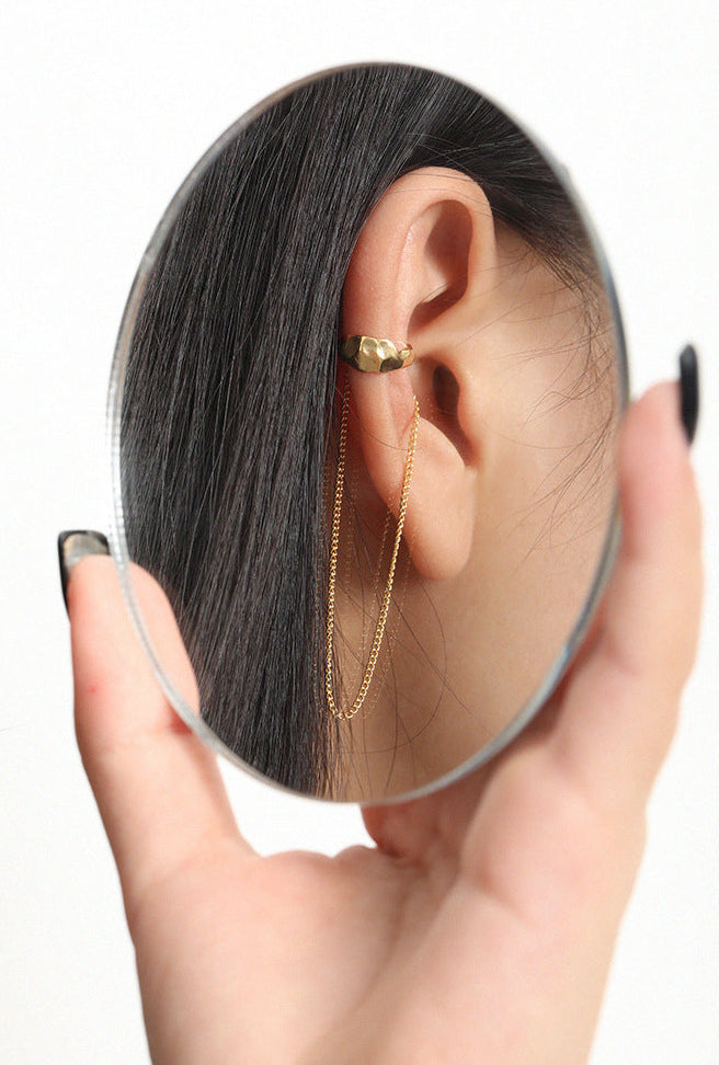 Tassel Chain Ear Cuff Earring OPHRASTUDIO