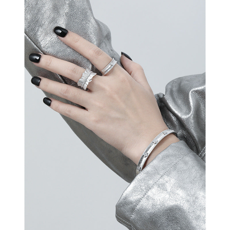 Starfall Pavé Open Cuff Bracelet OPHRASTUDIO