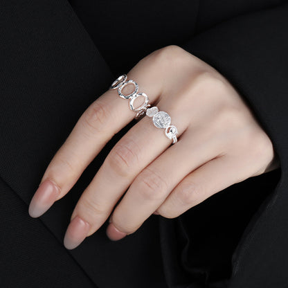 Aurelia Hollow Orbit Silver Ring OPHRASTUDIO