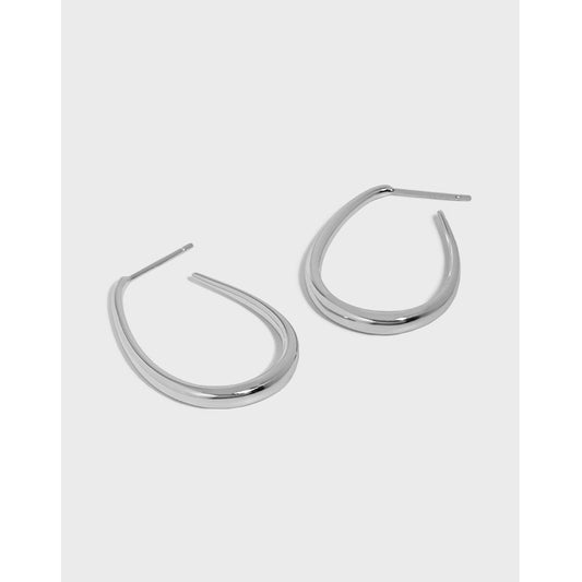 U-Form Polished Hoop Earrings OPHRASTUDIO