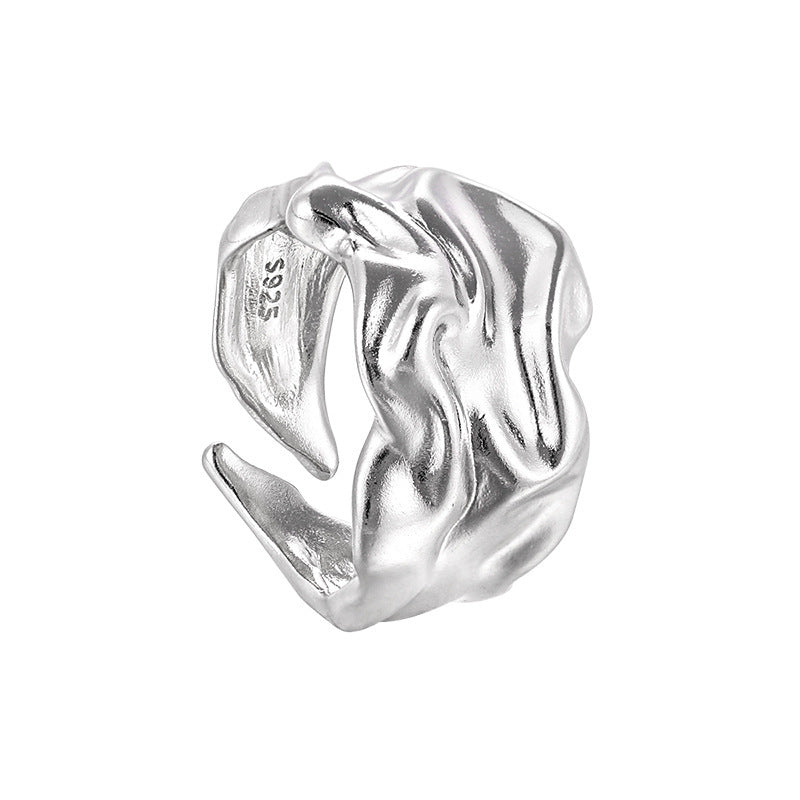 Liquid Drape Wide Band Ring OPHRASTUDIO