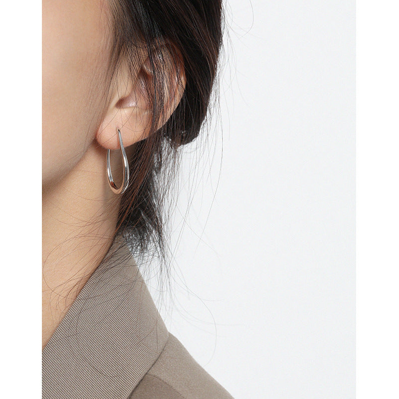 U-Form Polished Hoop Earrings OPHRASTUDIO