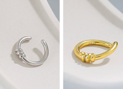 Minimal Knot Ear Cuff Earring OPHRASTUDIO
