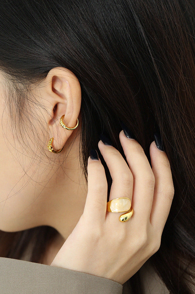 Minimal Knot Ear Cuff Earring OPHRASTUDIO