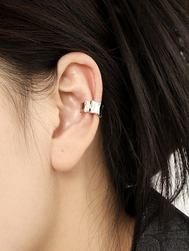 Irregular Polished Ear Cuff Earring OPHRASTUDIO