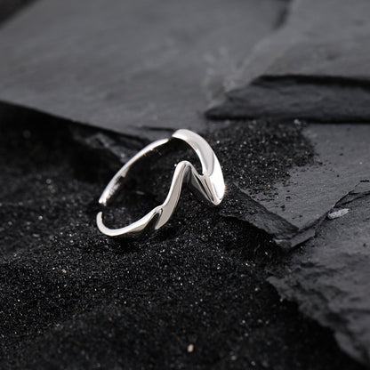 Polished Wave Statement Ring OPHRASTUDIO
