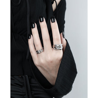 Liquid Drape Wide Band Ring OPHRASTUDIO