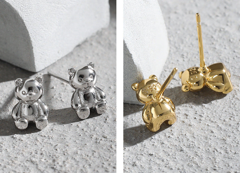 Tiny Teddy Stud Earrings OPHRASTUDIO