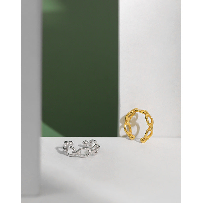 Openwork Chain Ear Cuff Earring OPHRASTUDIO