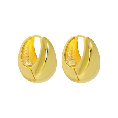 Sculpted Curve Hoop Earrings OPHRASTUDIO